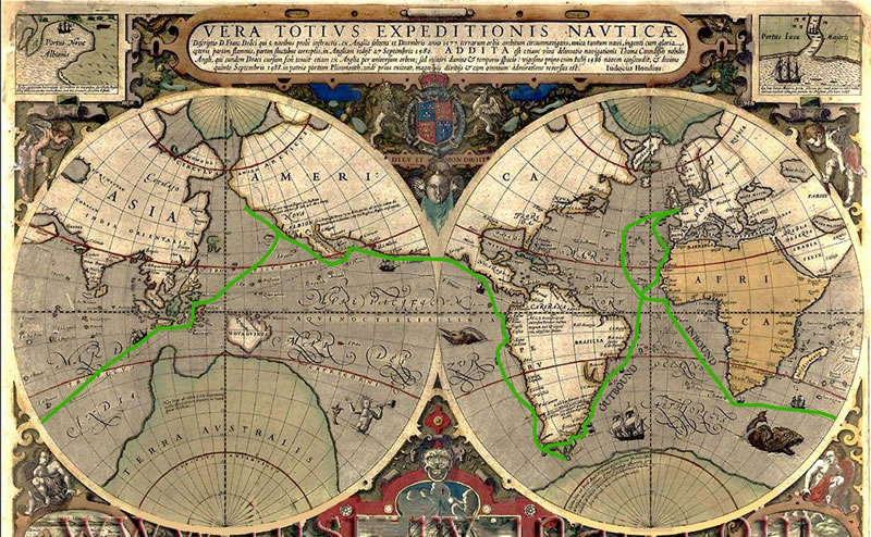 circumnavigation map